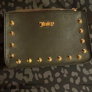 Juicy Couture Black Pouch with Gold Accents